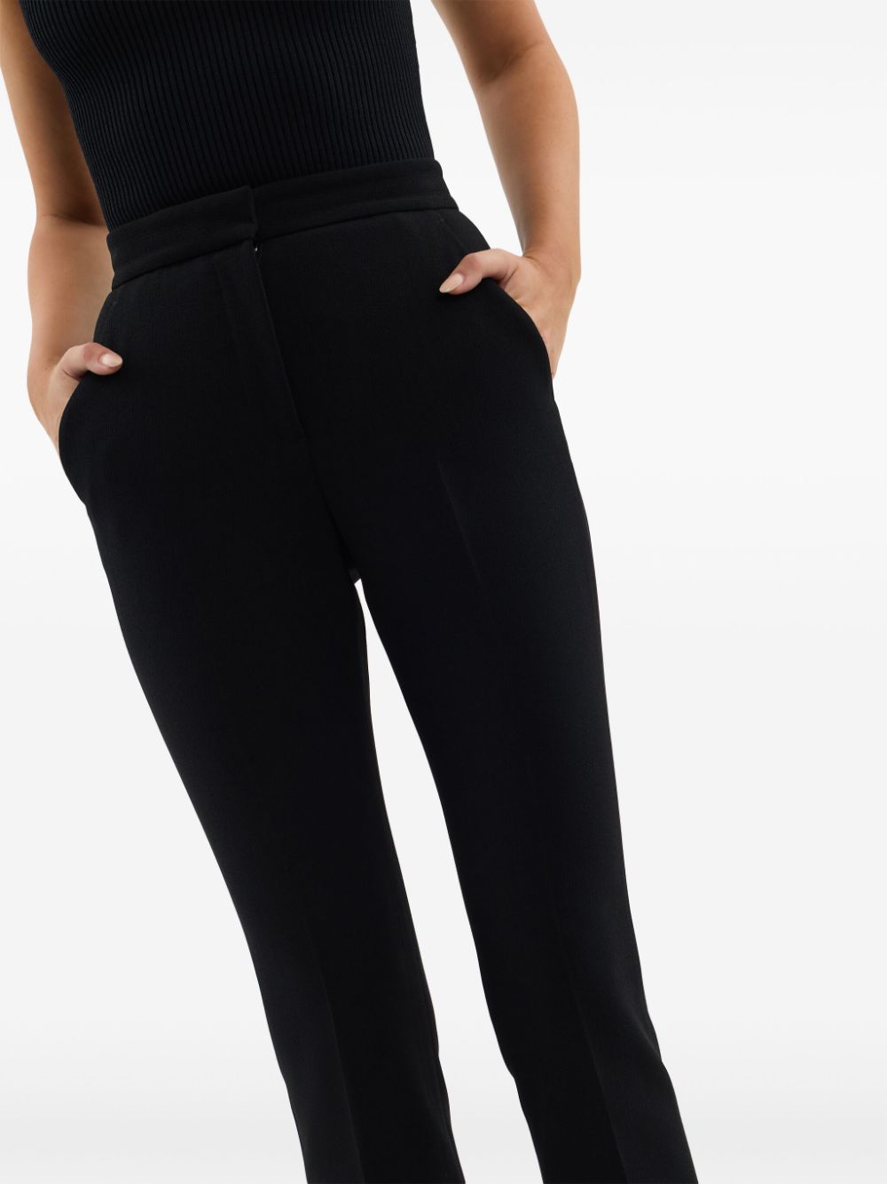 Shop Rebecca Vallance Rory High-waisted Trousers In Black