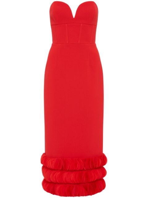 Rebecca Vallance Adrena flared midi-dress