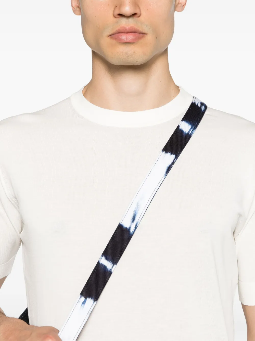 Shop Dell'oglio Short-sleeve Cotton Jumper In Weiss