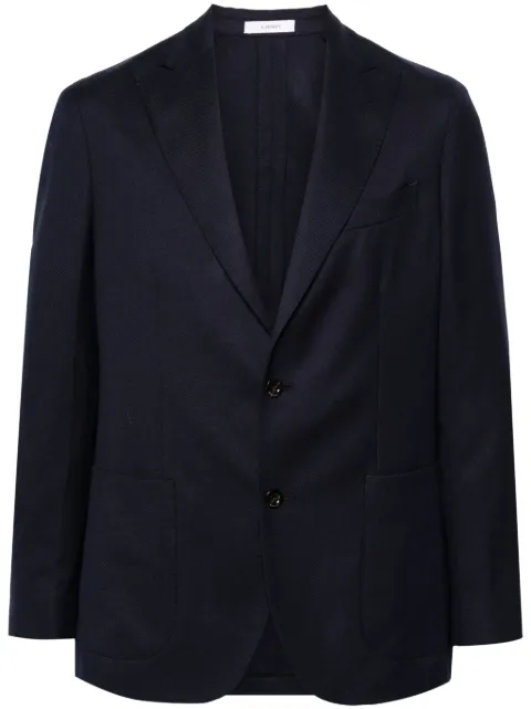 Boglioli textured finish single-breasted blazer