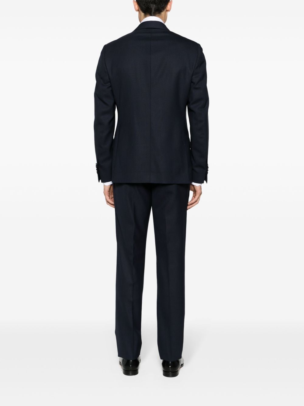 Shop Lardini Single-breasted Wool Suit In Blau