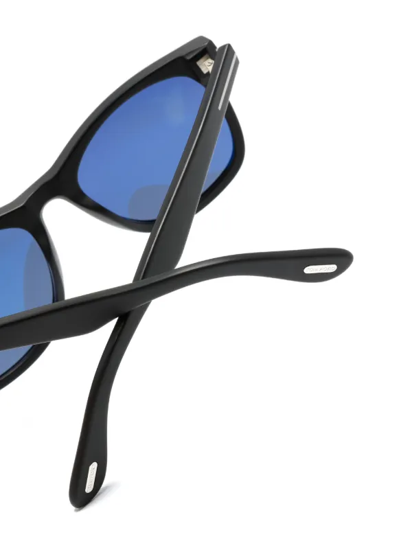 TOM FORD スクエア型サングラス TOM FORD Eyewear Kevyn スクエアフレーム サングラス | ブラック