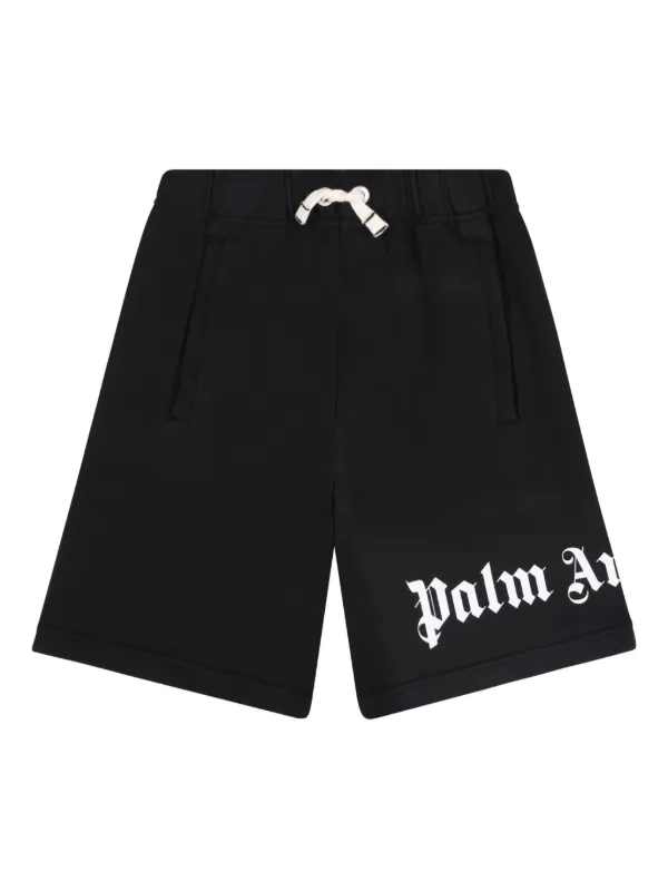 【Palm Angels】刺繍ロゴトラックショーツ BK/BURG Embroidered Logo Track shorts in BURGUNDY - OFF WHITE for