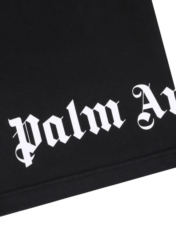 Palm Angels ブラック ロゴカットソー Classic Logo Over Tee in BLACK - WHITE for Women | Palm Angels®