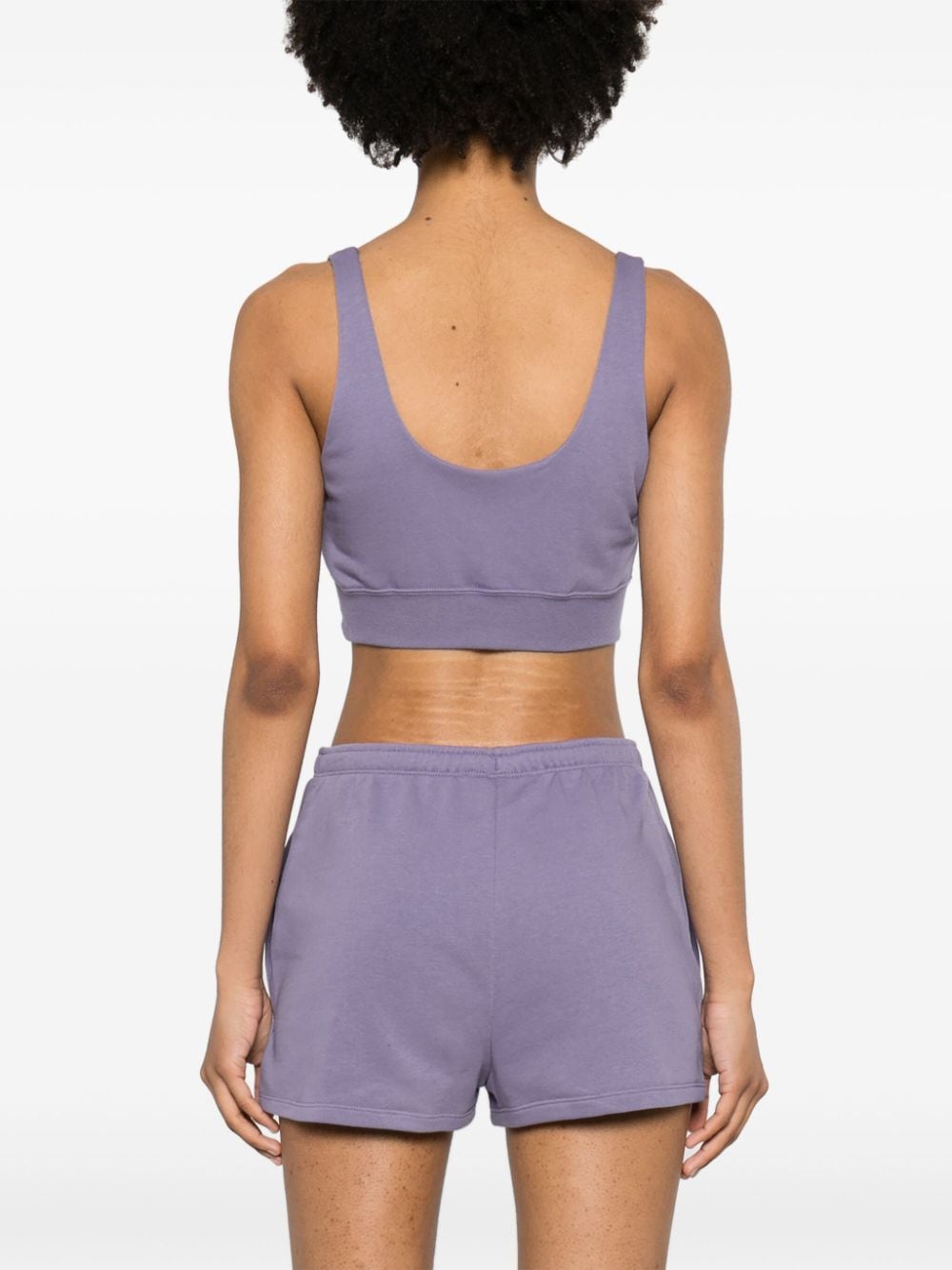 Nike Chill Terry cropped top Paars