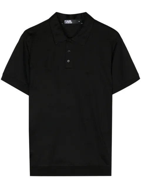 Karl Lagerfeld K/Signature cotton polo shirt 
