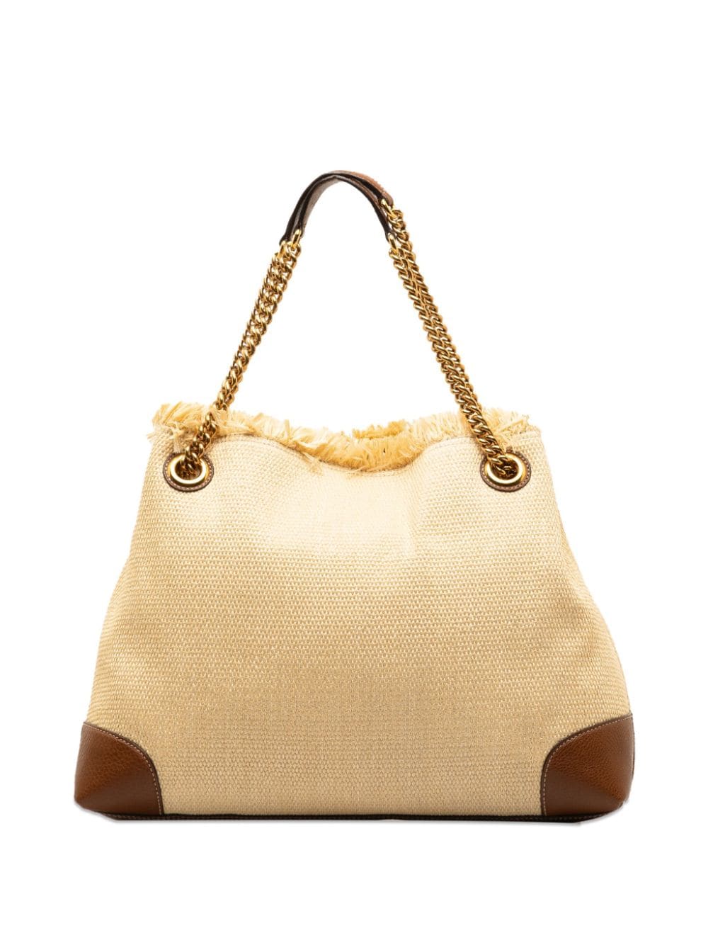 Gucci Pre-Owned 2000-2015 medium Soho raffia tote bag - Beige