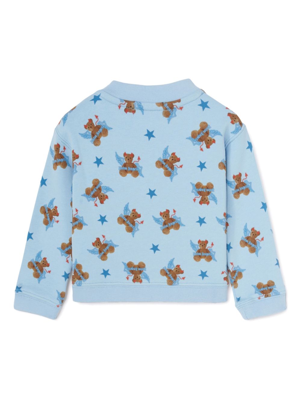 Palm Angels Kids Katoenen sweater - Blauw