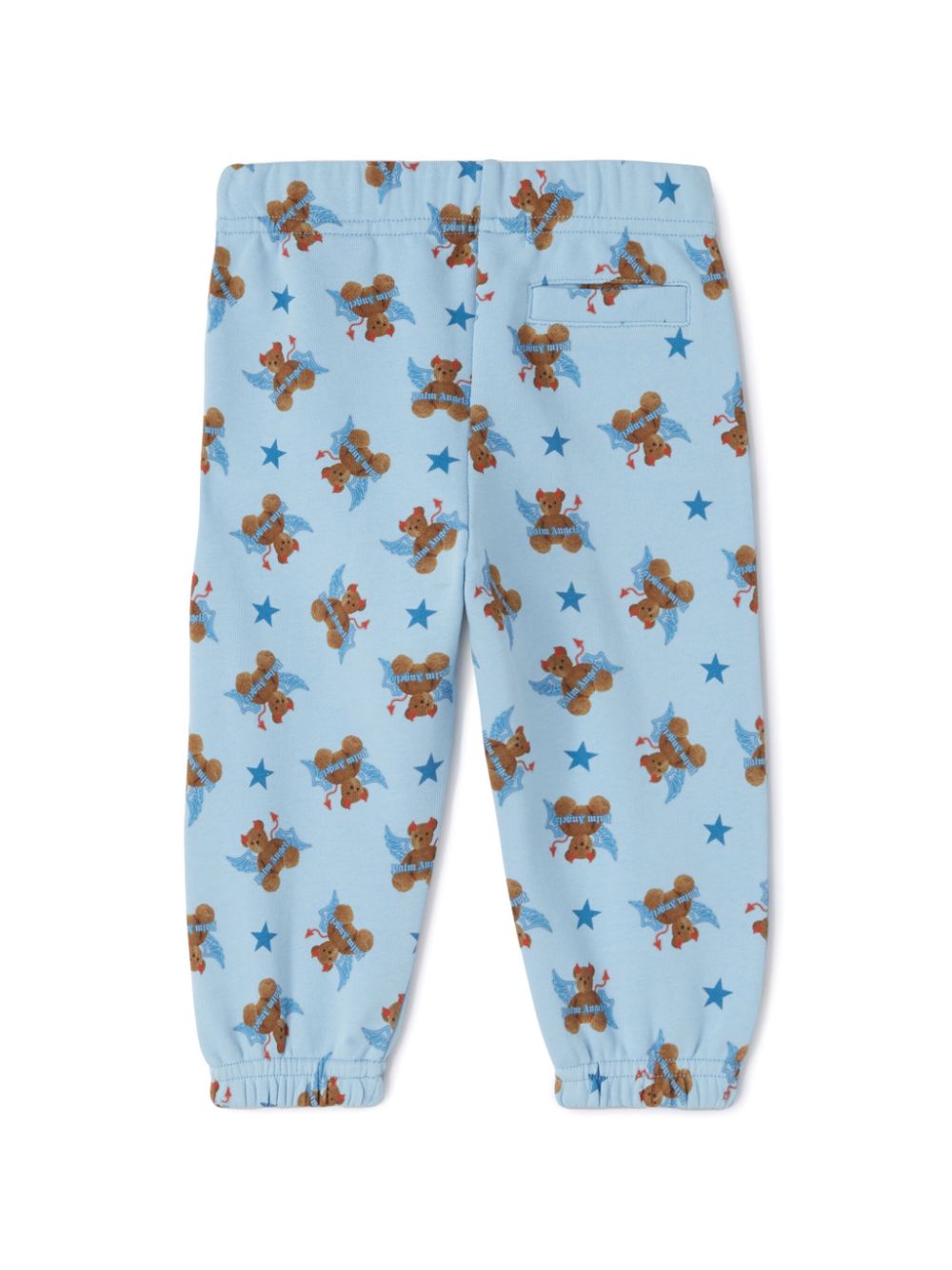 Palm Angels Kids Katoenen trainingsbroek - Blauw