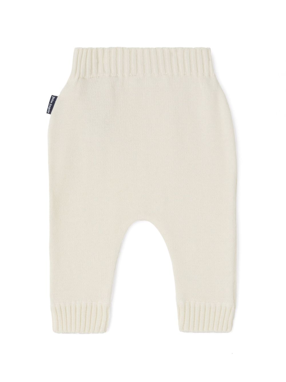 Palm Angels Kids knitted cotton-wool blend trousers - Neutrals