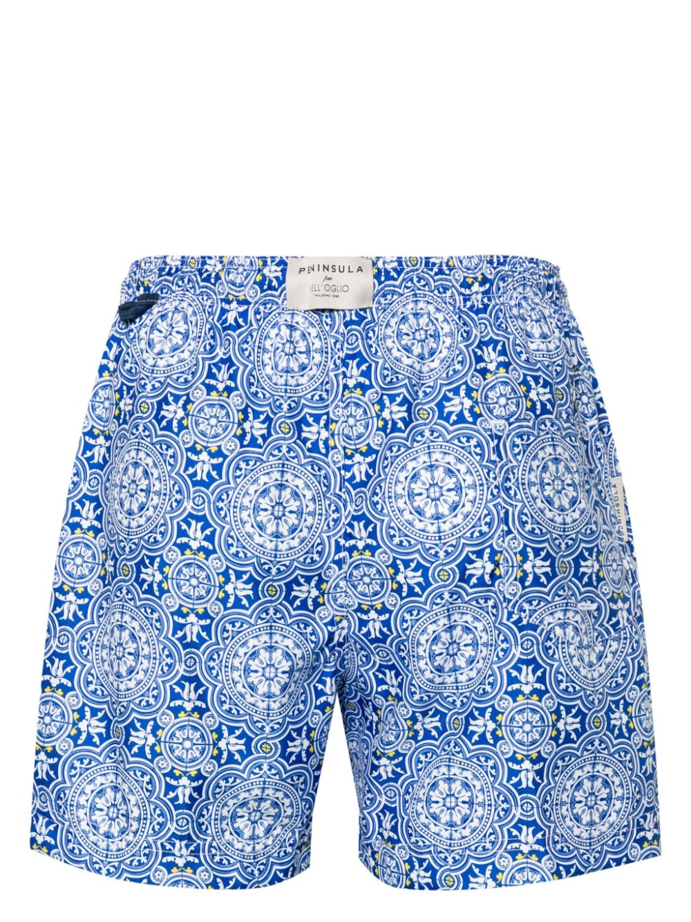 PENINSULA SWIMWEAR Licata graphic-print swim shorts - Blauw