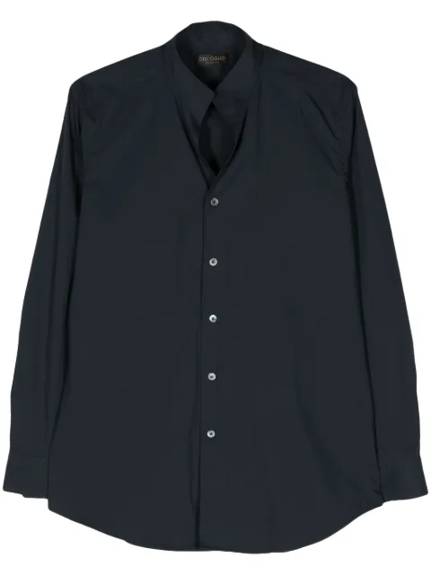 Dell'oglio stand-up collar buttoned shirt
