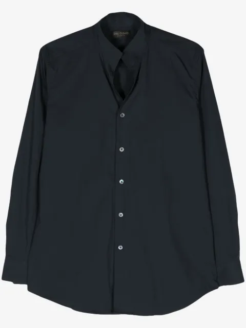Dell'oglio stand-up collar buttoned shirt