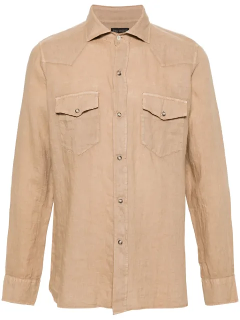 Dell'oglio camisa con canesú estilo western
