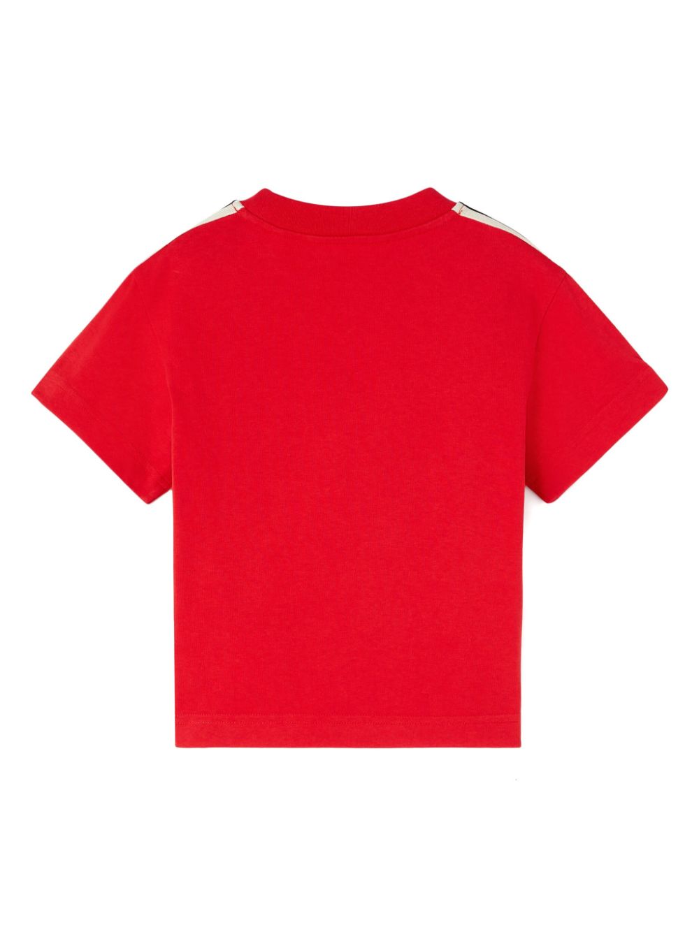 Palm Angels Kids Katoenen T-shirt met logoprint - Rood