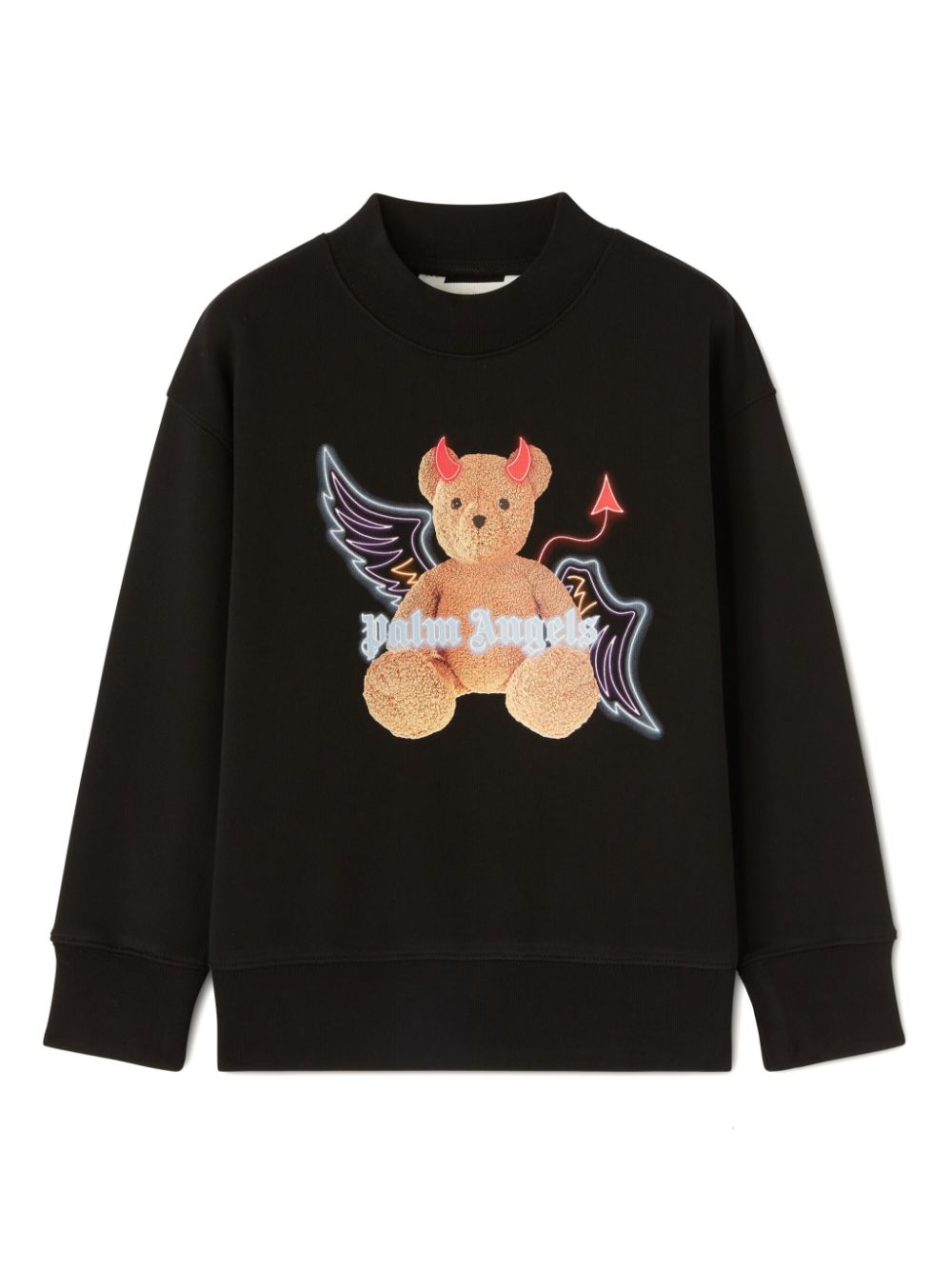 Palm Angels Kids Katoenen sweater Zwart