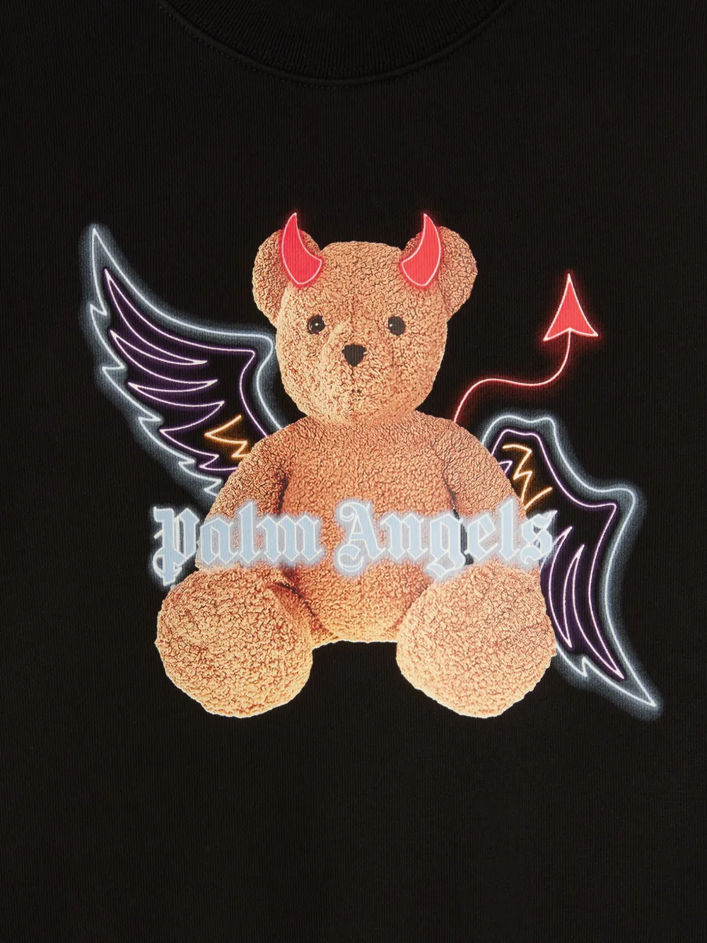 Palm Angels Kids Katoenen sweater Zwart