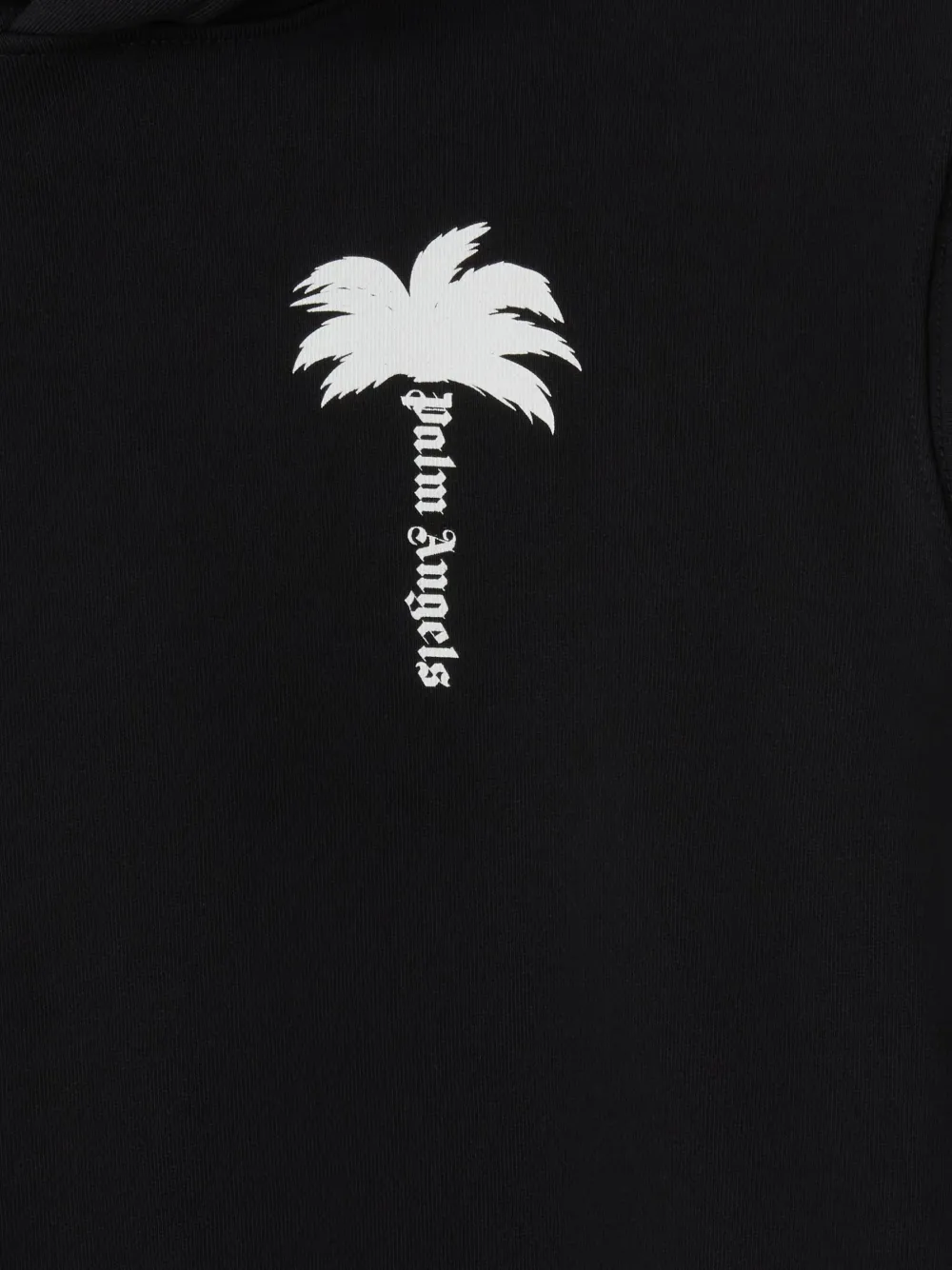 Palm Angels Kids Katoenen hoodie Zwart