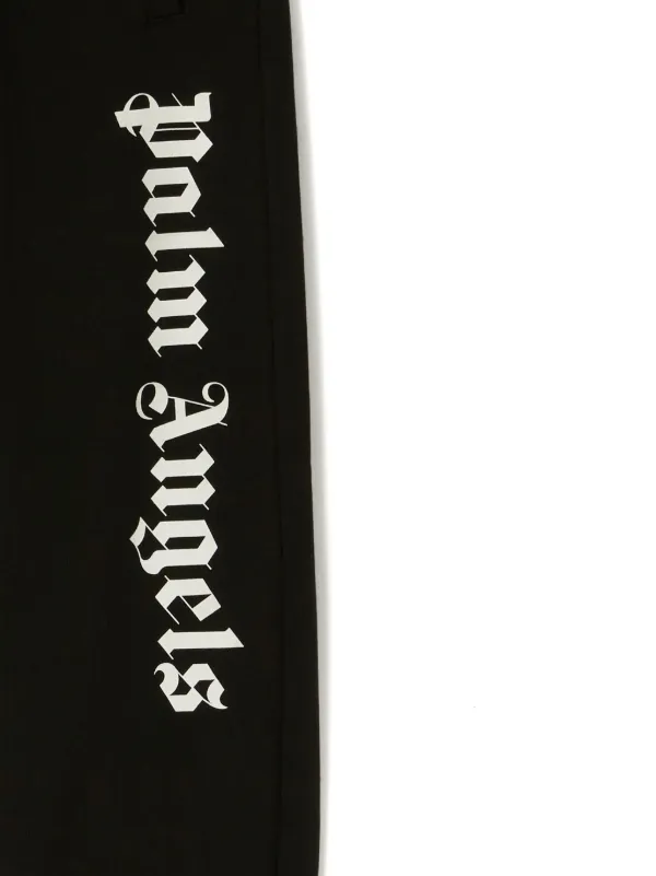 Palm Angels Kids logo-print Track Pants | Black | FARFETCH