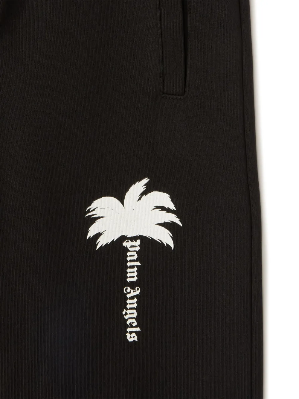 Palm Angels Kids Katoenen trainingsbroek Zwart