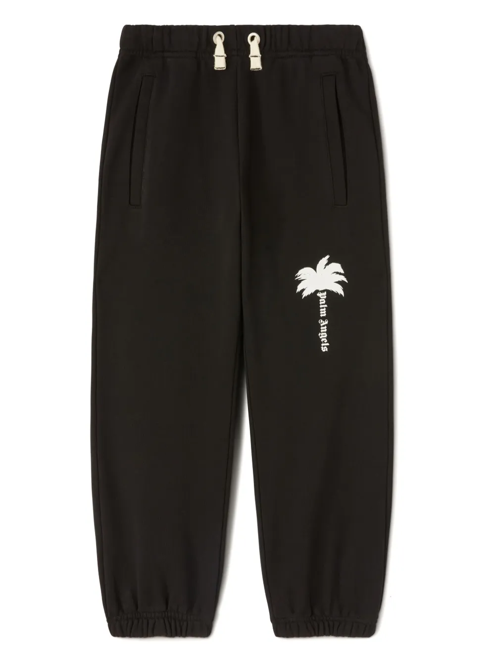 Palm Angels Kids The Palm Cotton Track Pants Black FARFETCH UK