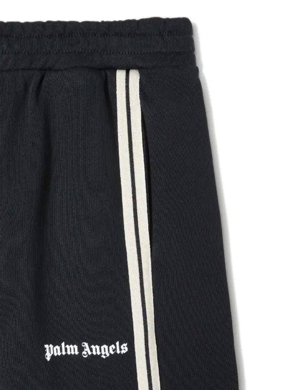 Palm Angels Kids logo-print Cotton Track Pants | Black