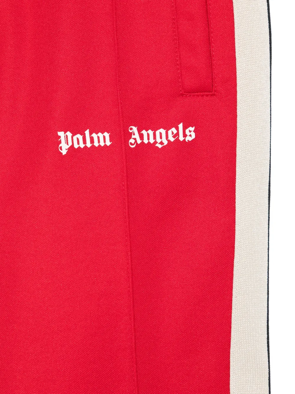 Palm Angels Kids logoprint Track Pants Red FARFETCH