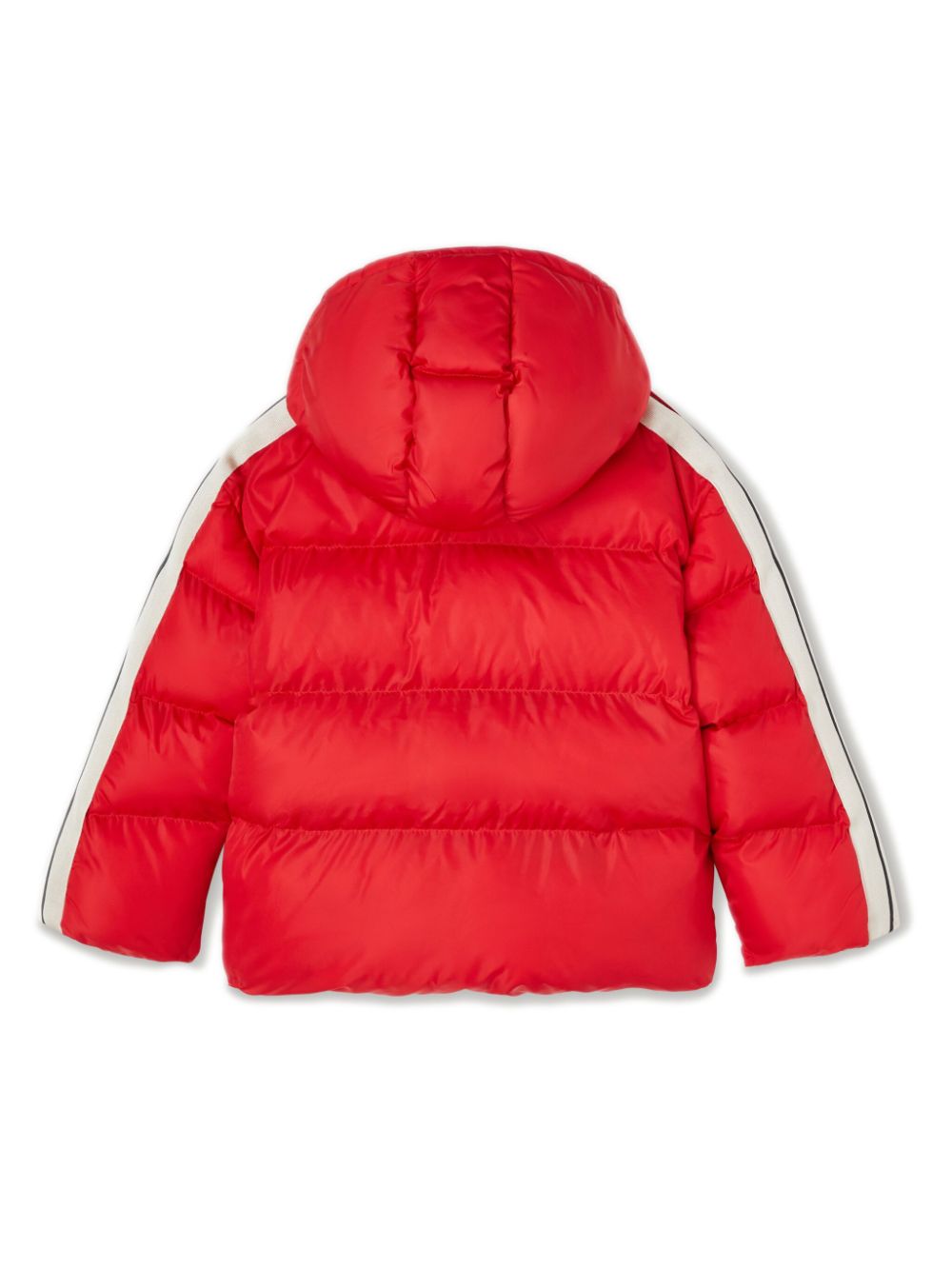 Palm Angels Kids quilted hooded puffer jacket - Red