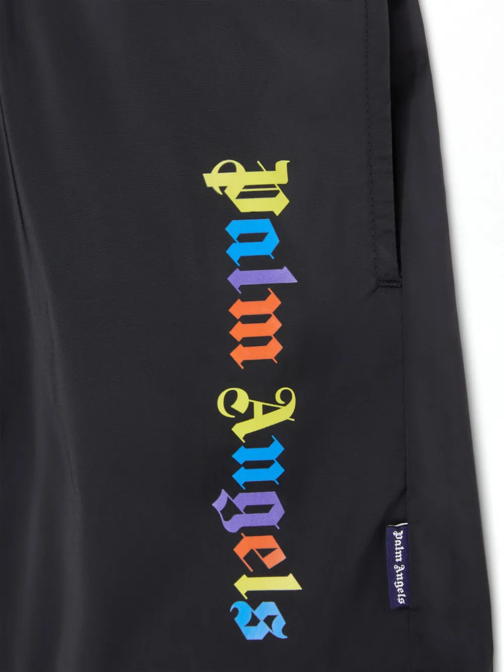 Palm Angels Kids Zwembroek met logoprint Zwart