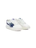 Palm Angels Kids Palm Beach University leather sneakers - White