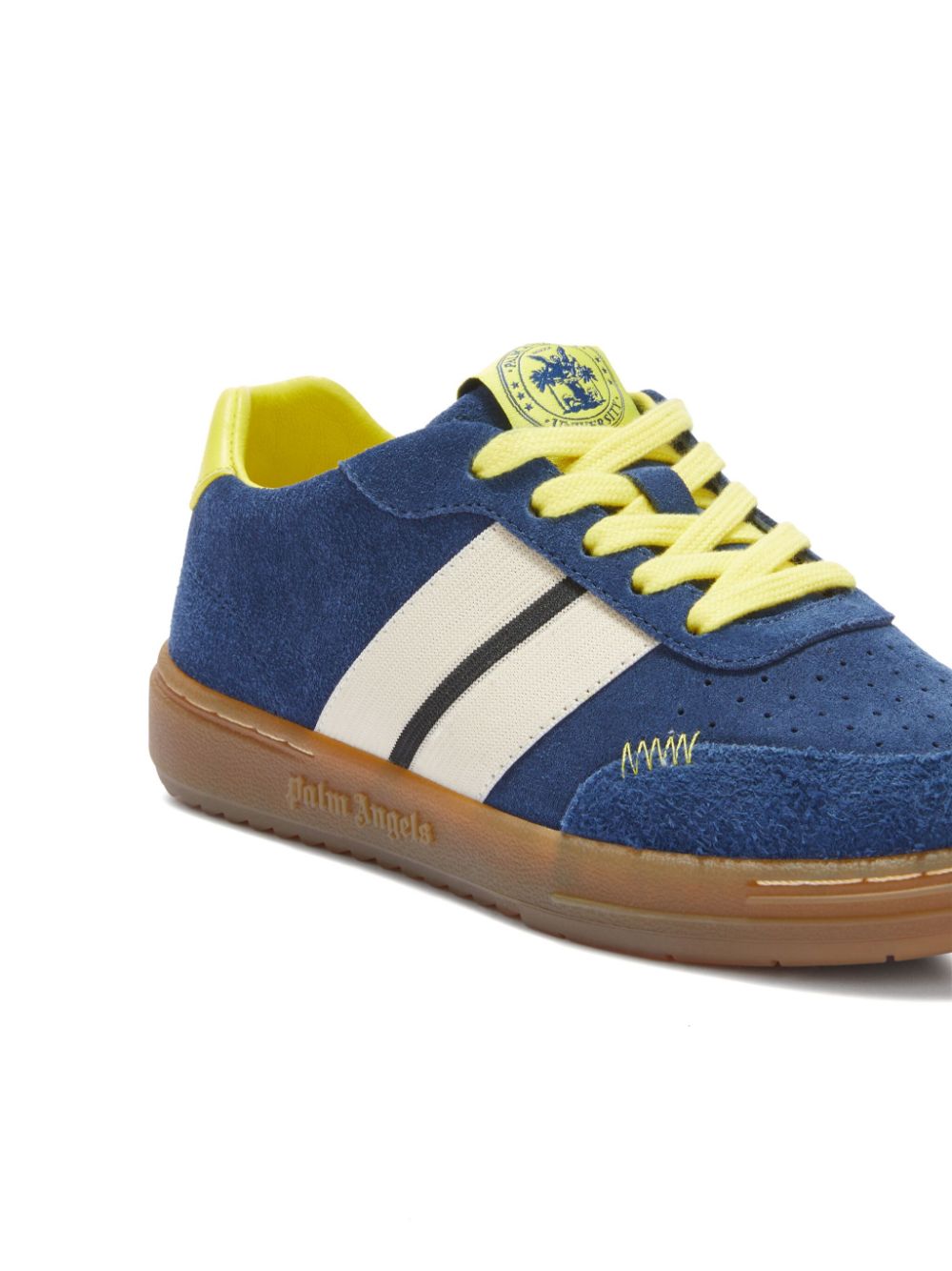 Palm Angels Kids University Track suède sneakers Blauw