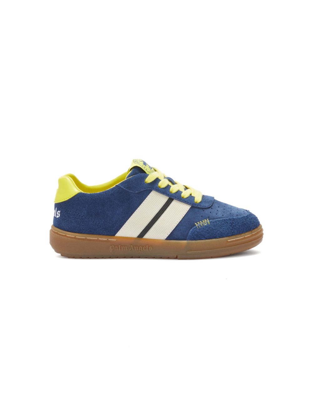 Palm Angels Kids University Track suède sneakers Blauw