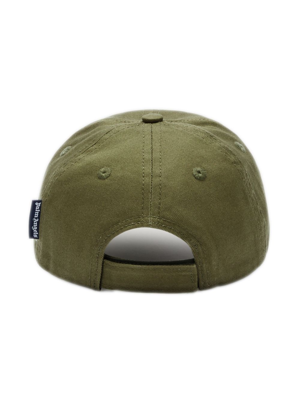 Palm Angels Kids logo-embroidered cotton baseball cap - Green