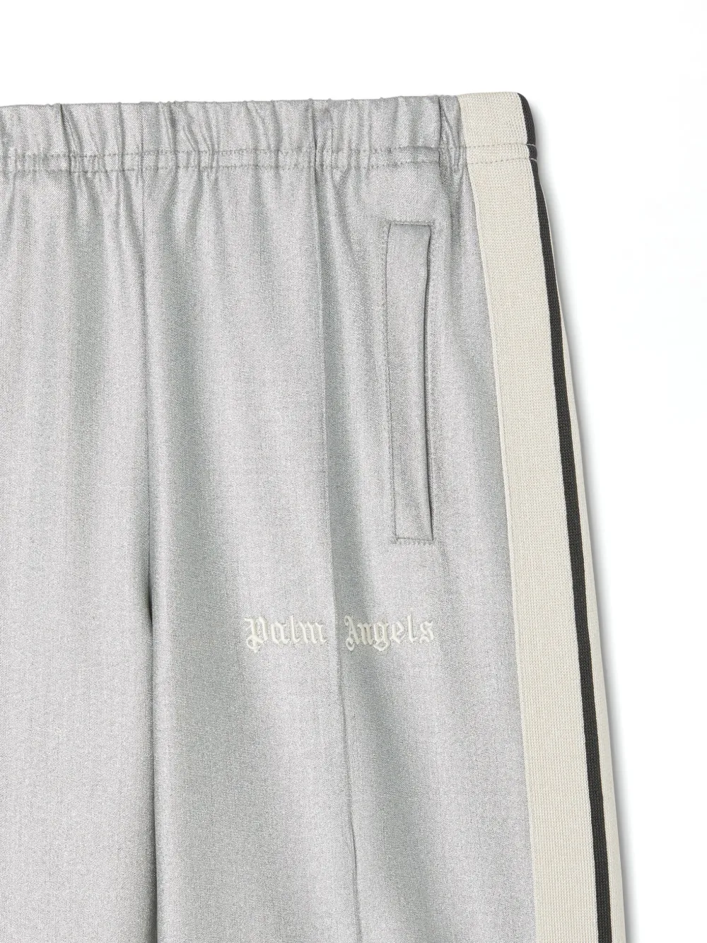 Palm Angels Kids Trainingsbroek met metallic-effect Zilver