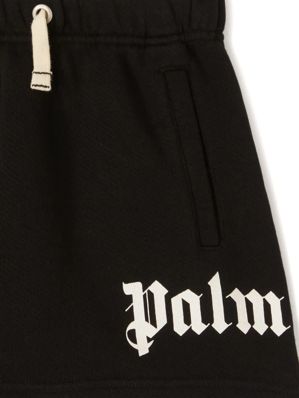 Palm Angels Kids Shorts met logoprint Zwart