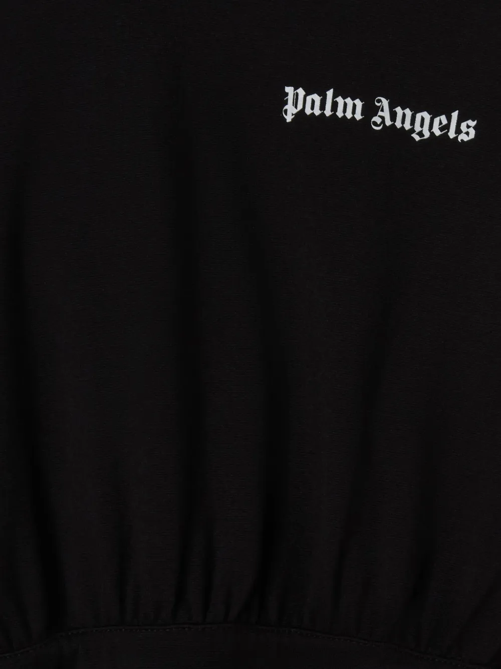 Palm Angels Kids Hoodie-jurk met logoprint Zwart