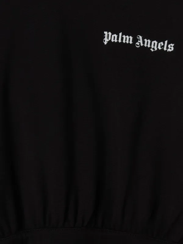 【関税＆送料込み】Palm Angels Dress With Logo Palm Angels logo-print T-shirt Dress | Black | FARFETCH