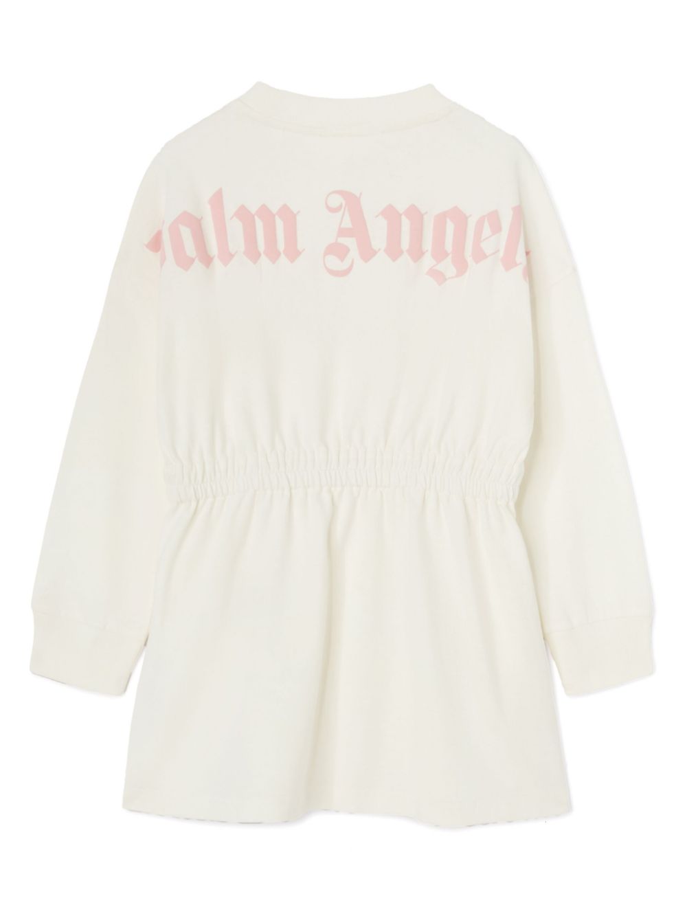 Palm Angels Kids Jurk met logoprint - Beige