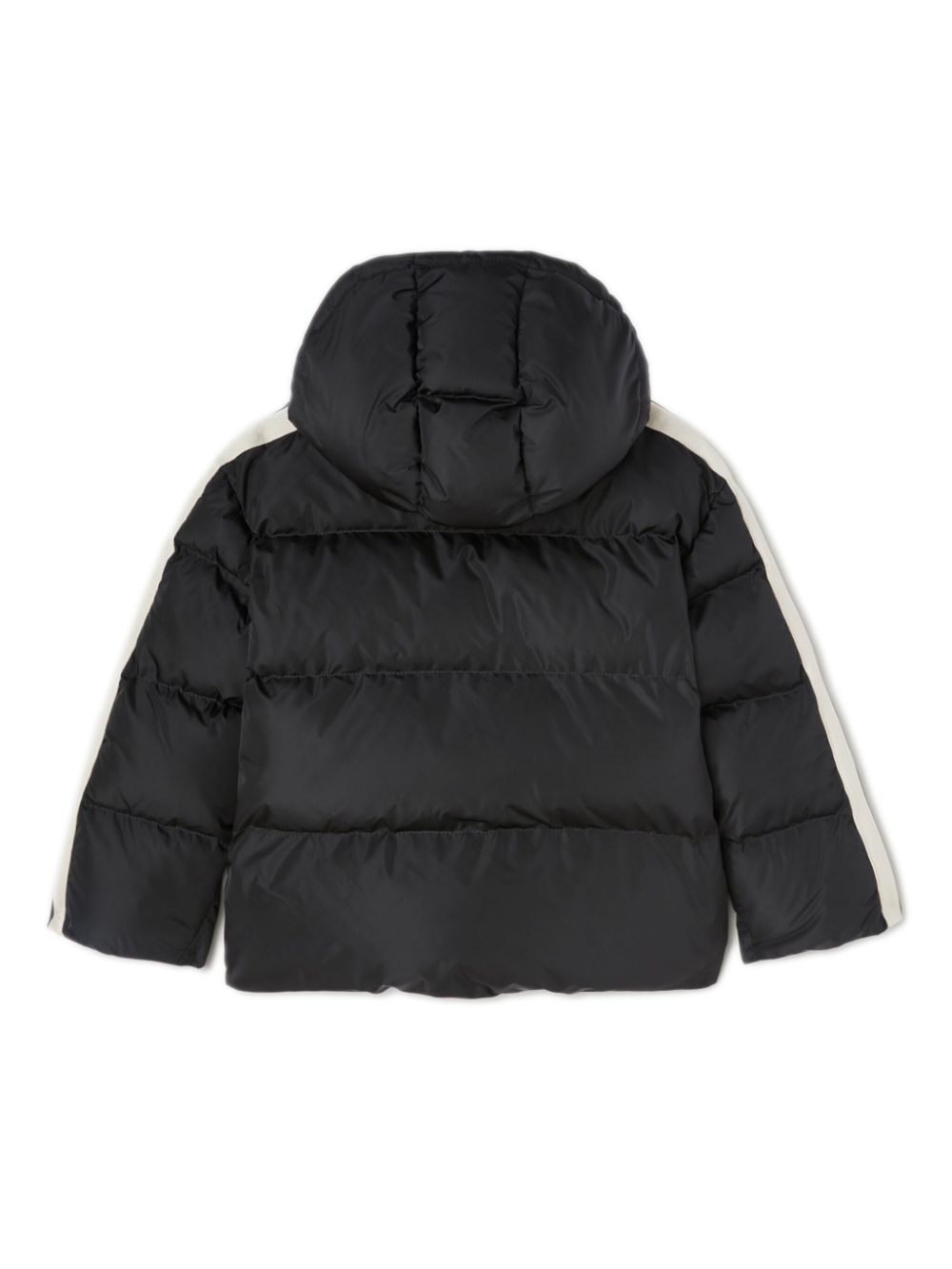 Palm Angels Kids quilted hooded puffer jacket - Black