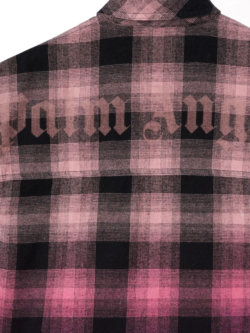 Palm Angels Kids Flanellen shirtjack Roze