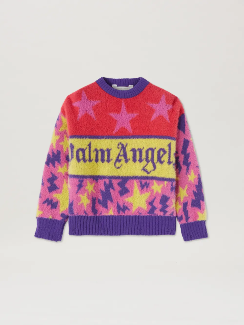 Palm Angels Patterned Sweater In Red