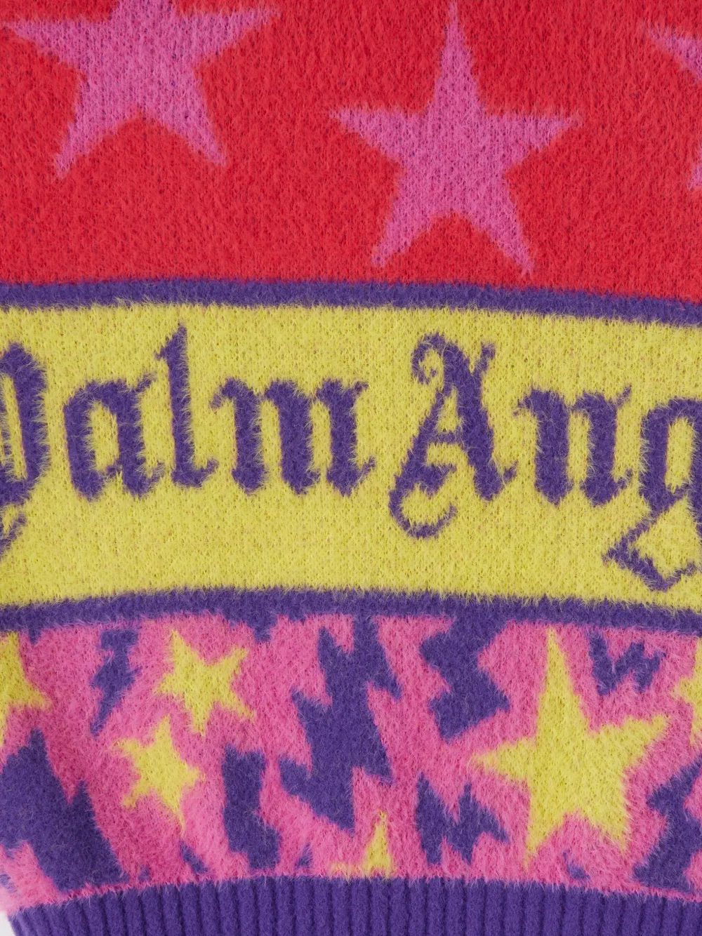 Palm Angels Star-intarsia Jumper In Pink