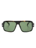 TOM FORD Eyewear Turner pilot-frame sunglasses - Brown