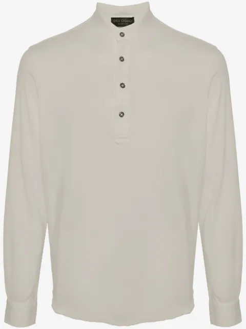 Dell'oglio long-sleeve cotton Henley shirt