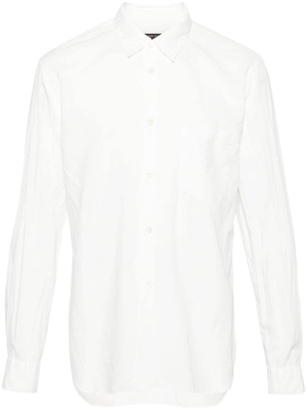 Comme Des Garçons Homme Deux Button-up Long-sleeve Shirt In White