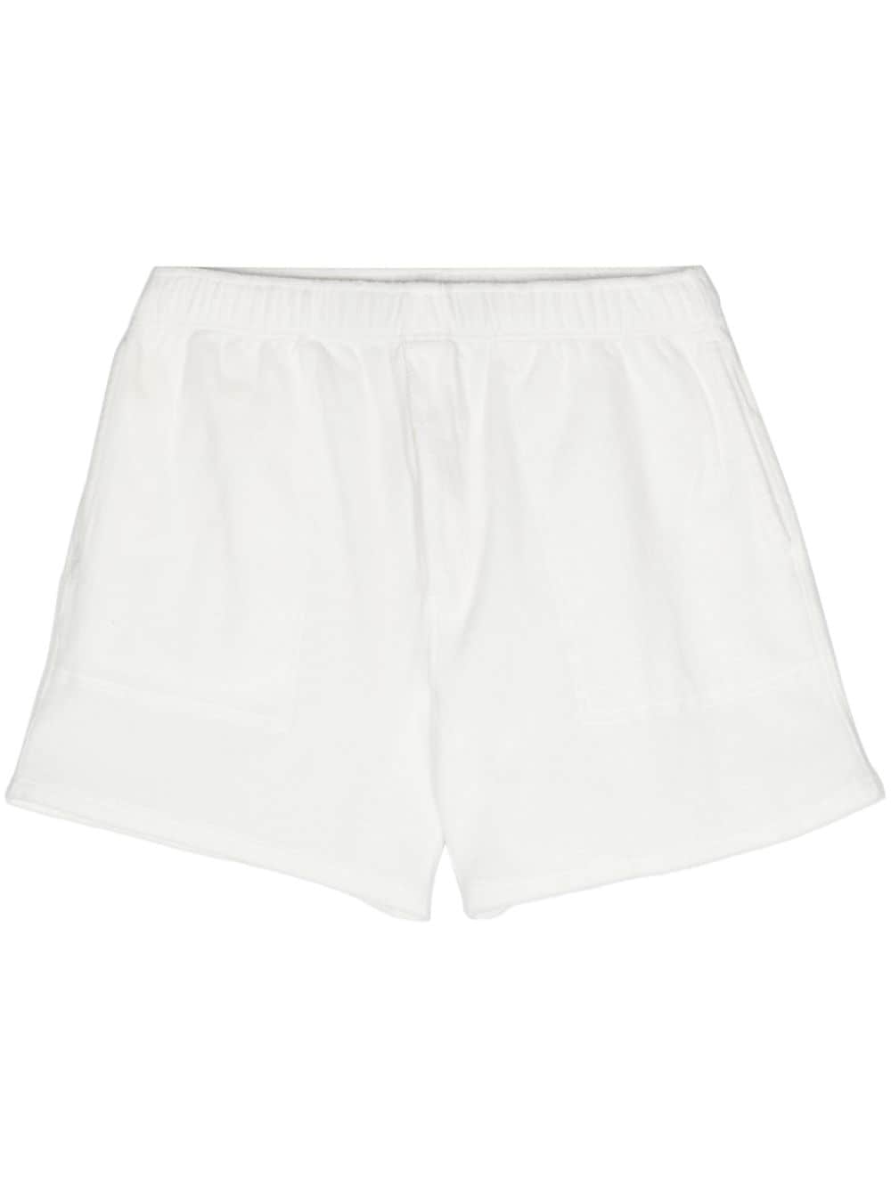 Shop Bode Boston Terry-cloth Shorts In Neutrals