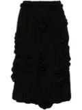 Comme Des Garçons Comme Des Garçons draped midi skirt - Black