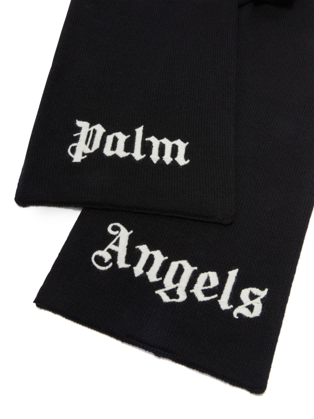 Palm Angels Kids Sjaal met geborduurd logo - Zwart