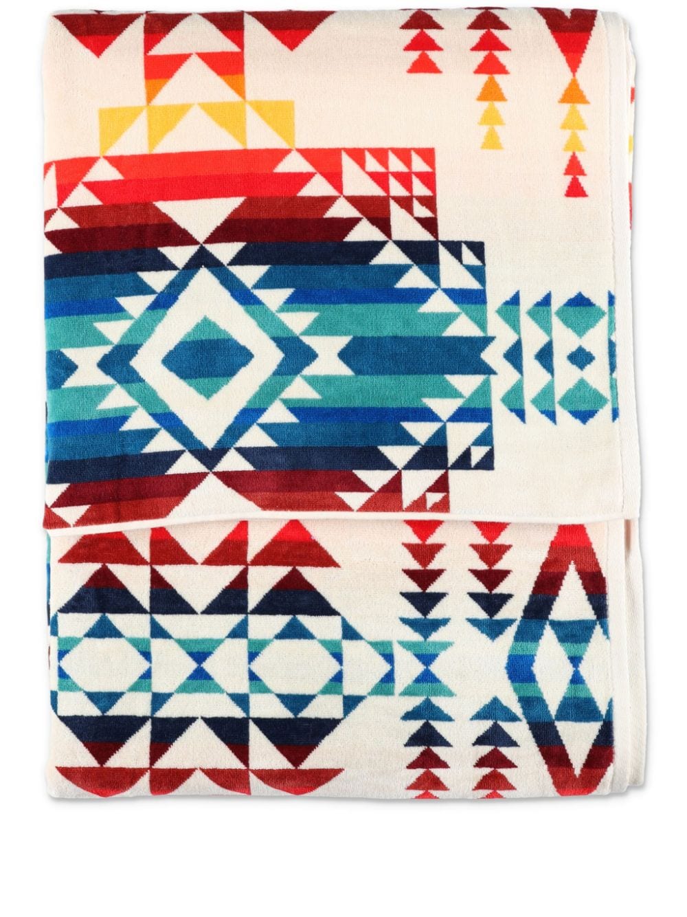Pendleton larga geometric-print towel - Toni neutri