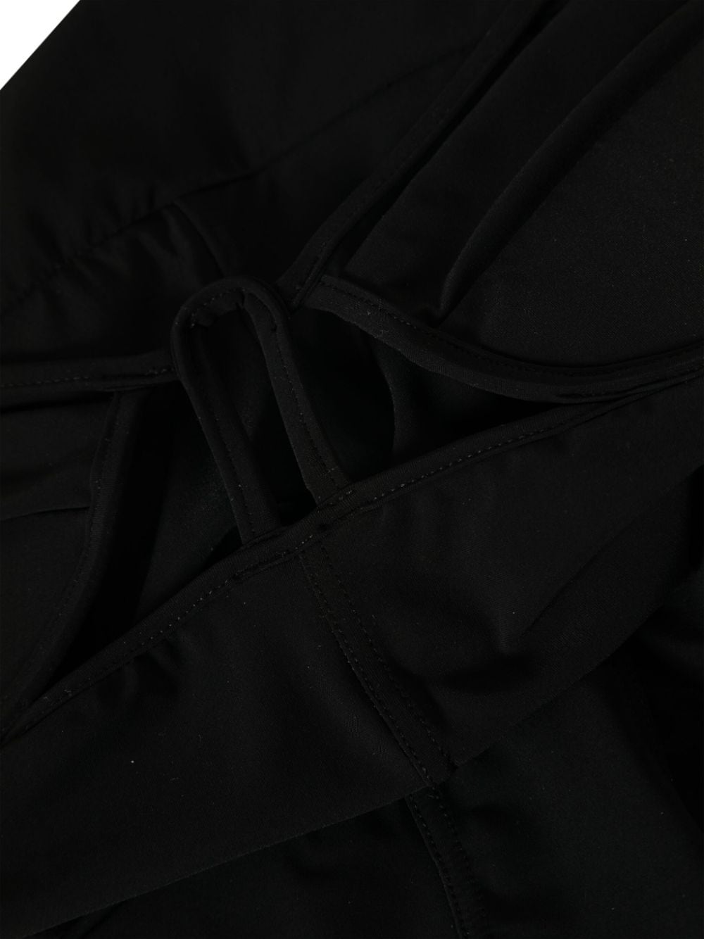 Shop Nensi Dojaka V-neck Cut-out Swimsuit In Black